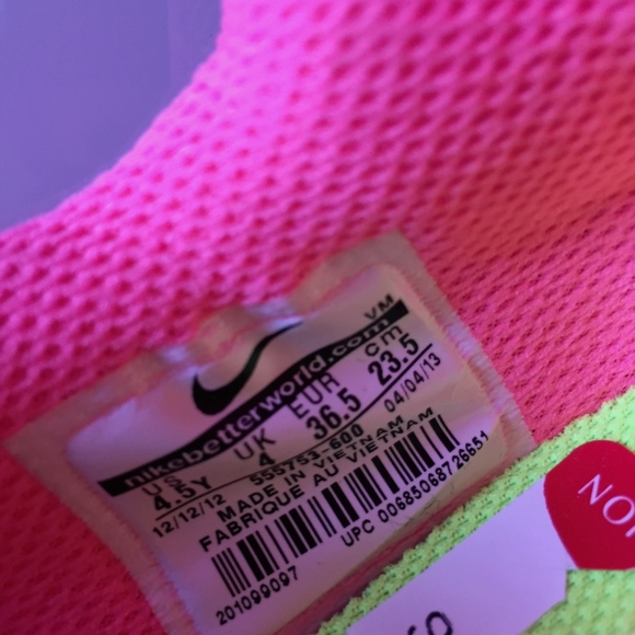 Nike Air Max 2013 Shoes (GS) 555753-600 Size 4.5 - Picture 6 of 7